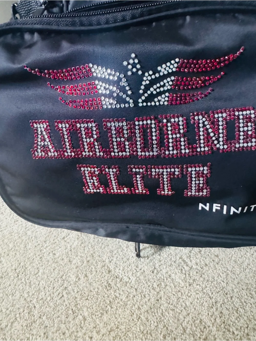 NFINITY Black Backpack with White Infinity Logo